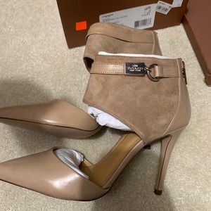 coach suede heels